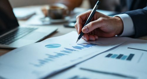 person-is-writing-piece-paper-with-word-blue-it