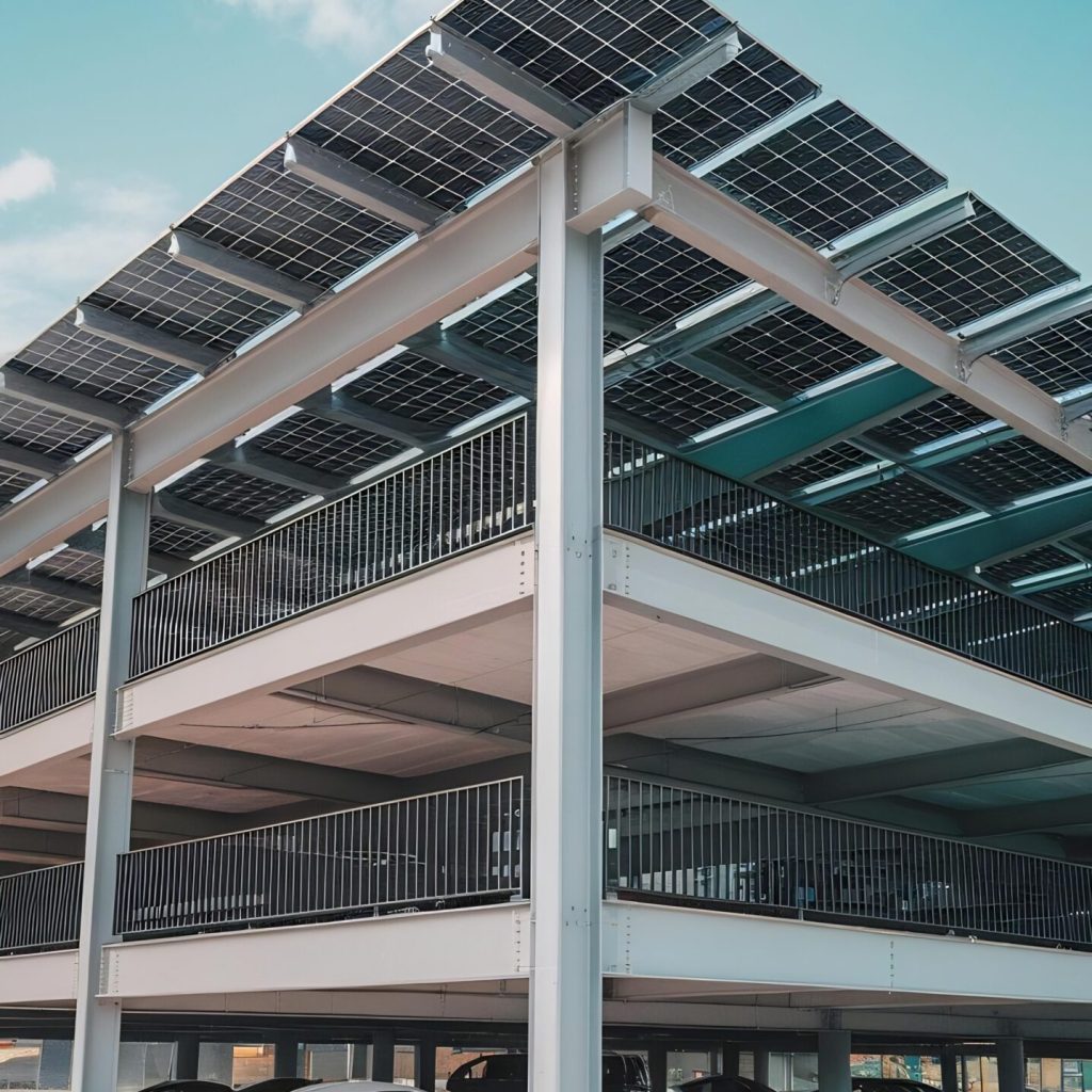solar-panels-are-installed-contemporary-public-parking-structure-provide-green-energy
